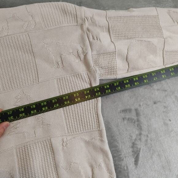 VTG Brimwick Sweater Men’s XL Glacier National Park Custom Knit USA Made Animals - Picture 5 of 7